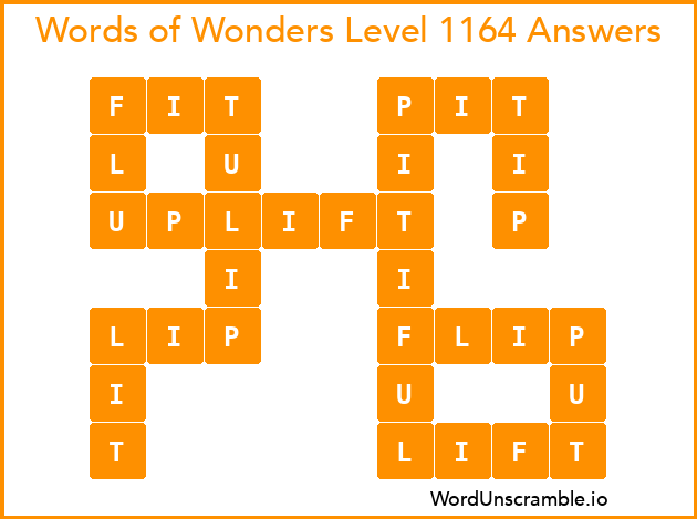 Words of Wonders Level 1164 Answers