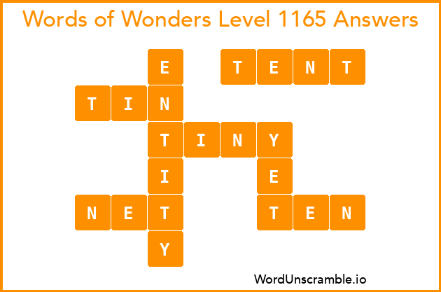 Words of Wonders Level 1165 Answers