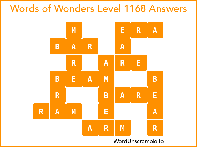 Words of Wonders Level 1168 Answers