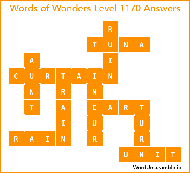 Words of Wonders Level 1170 Answers