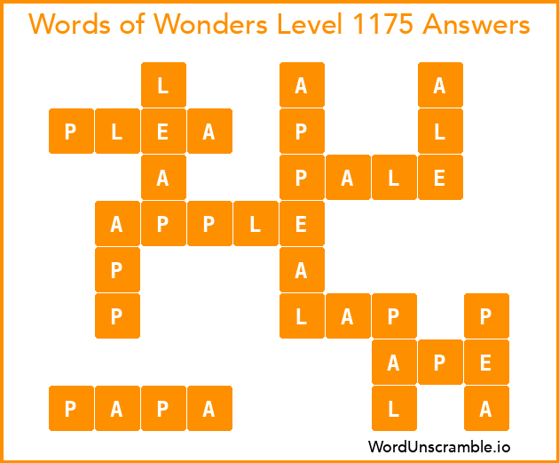 Words of Wonders Level 1175 Answers
