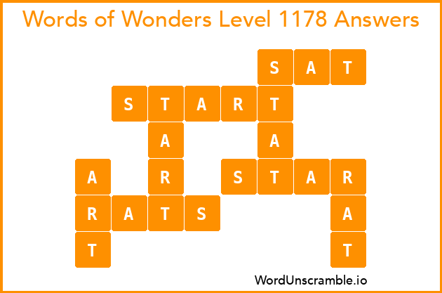 Words of Wonders Level 1178 Answers