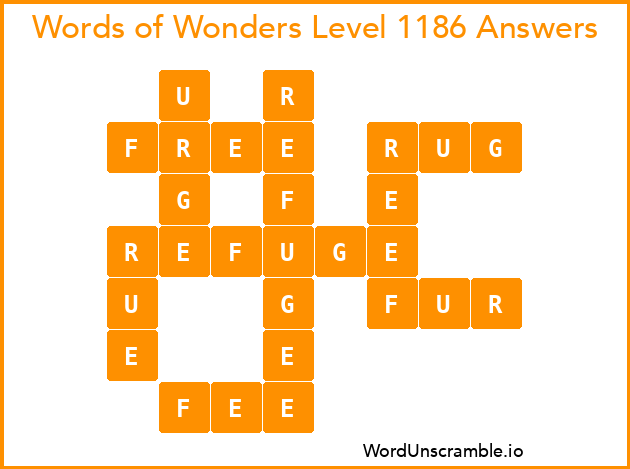 Words of Wonders Level 1186 Answers
