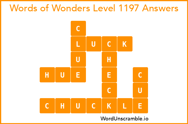 Words of Wonders Level 1197 Answers