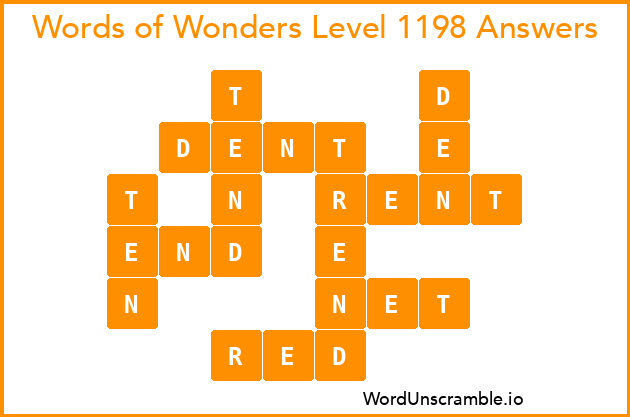 Words of Wonders Level 1198 Answers