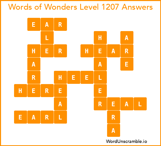 Words of Wonders Level 1207 Answers