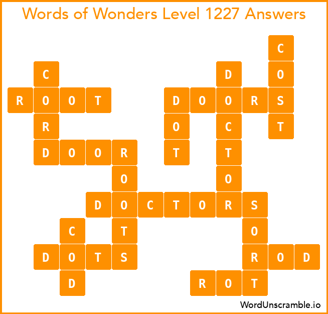 Words of Wonders Level 1227 Answers