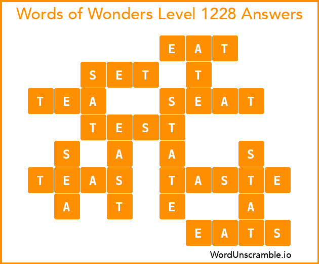 Words of Wonders Level 1228 Answers