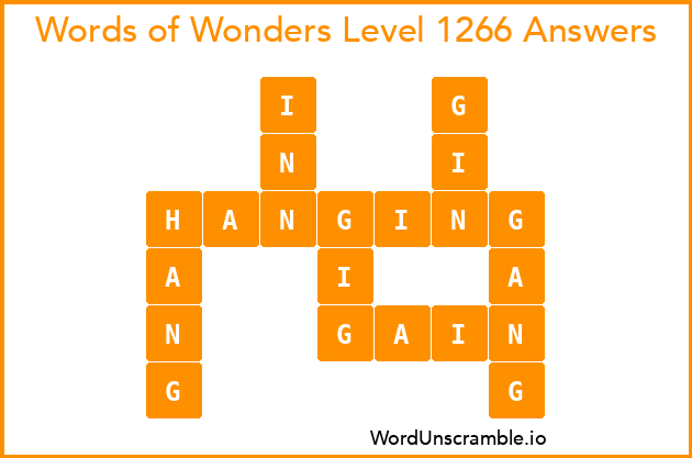 Words of Wonders Level 1266 Answers