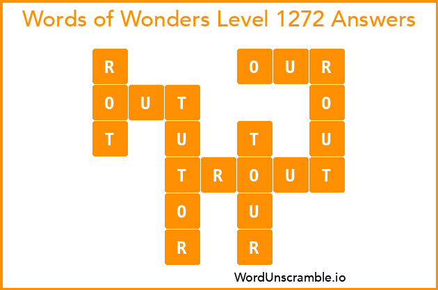 Words of Wonders Level 1272 Answers