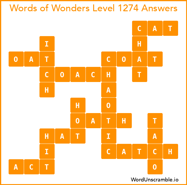 Words of Wonders Level 1274 Answers