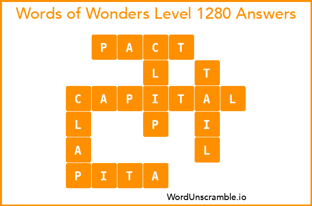 Words of Wonders Level 1280 Answers
