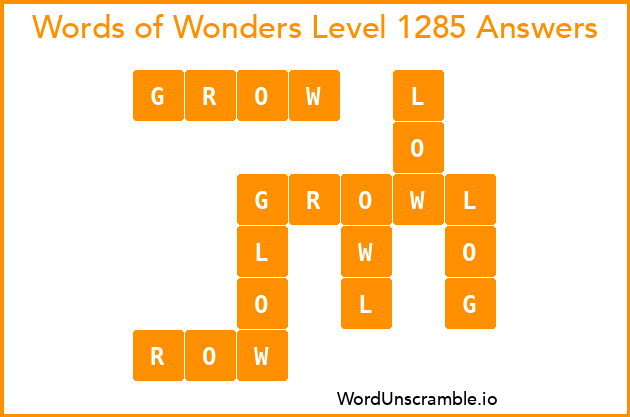 Words of Wonders Level 1285 Answers