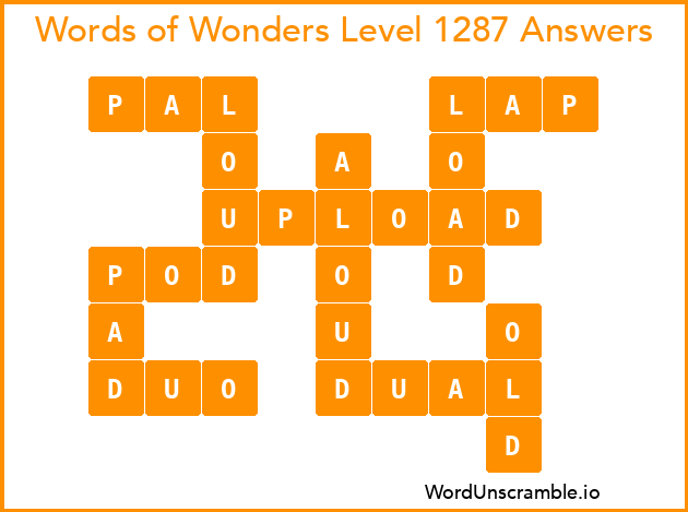 Words of Wonders Level 1287 Answers