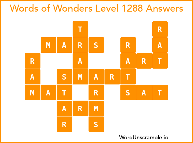 Words of Wonders Level 1288 Answers