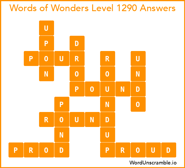 Words of Wonders Level 1290 Answers