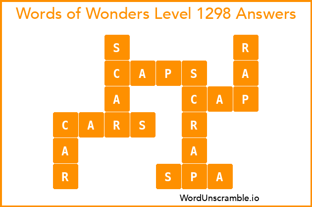 Words of Wonders Level 1298 Answers