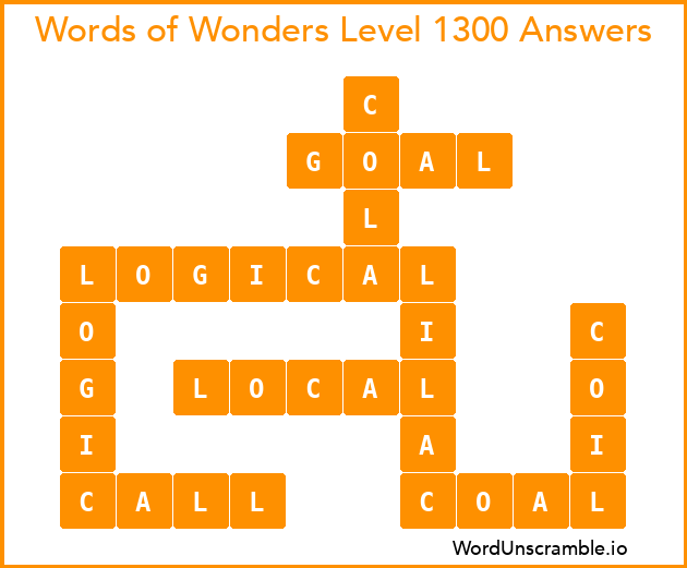 Words of Wonders Level 1300 Answers