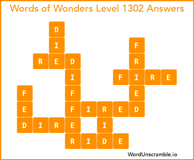 Words of Wonders Level 1302 Answers