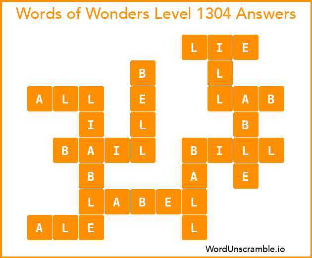 Words of Wonders Level 1304 Answers