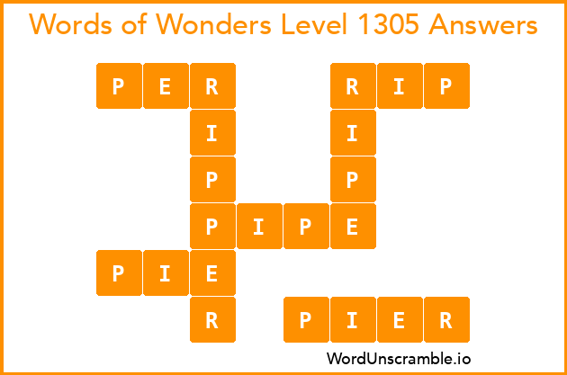 Words of Wonders Level 1305 Answers