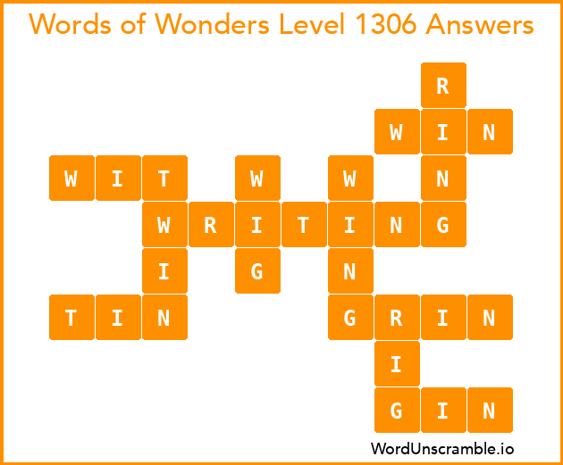 Words of Wonders Level 1306 Answers