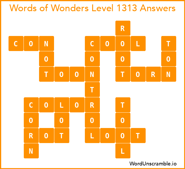 Words of Wonders Level 1313 Answers