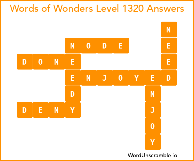 Words of Wonders Level 1320 Answers