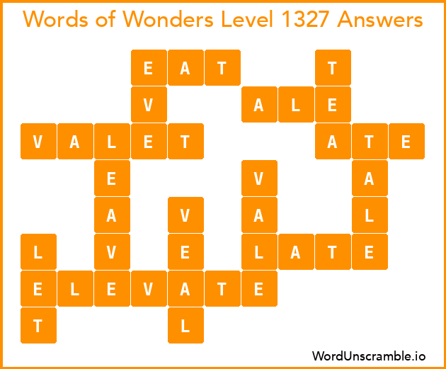 Words of Wonders Level 1327 Answers