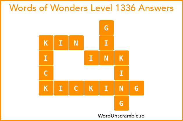 Words of Wonders Level 1336 Answers