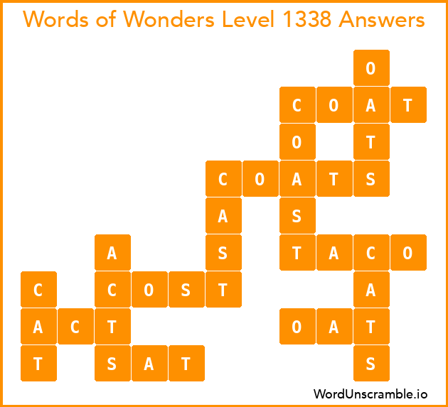 Words of Wonders Level 1338 Answers