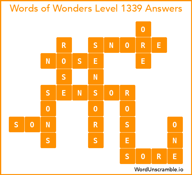 Words of Wonders Level 1339 Answers