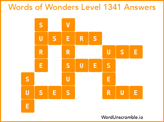 Words of Wonders Level 1341 Answers