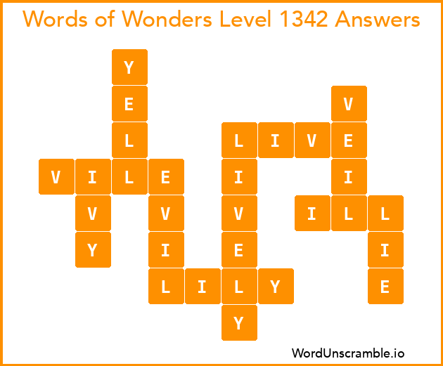Words of Wonders Level 1342 Answers