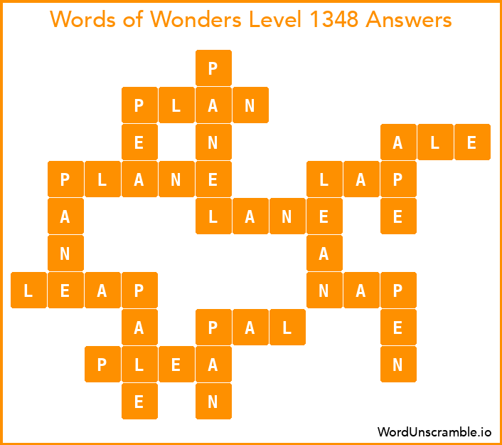 Words of Wonders Level 1348 Answers