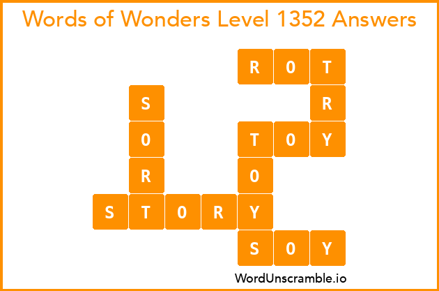 Words of Wonders Level 1352 Answers