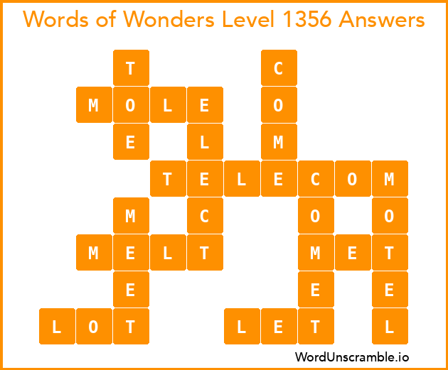 Words of Wonders Level 1356 Answers