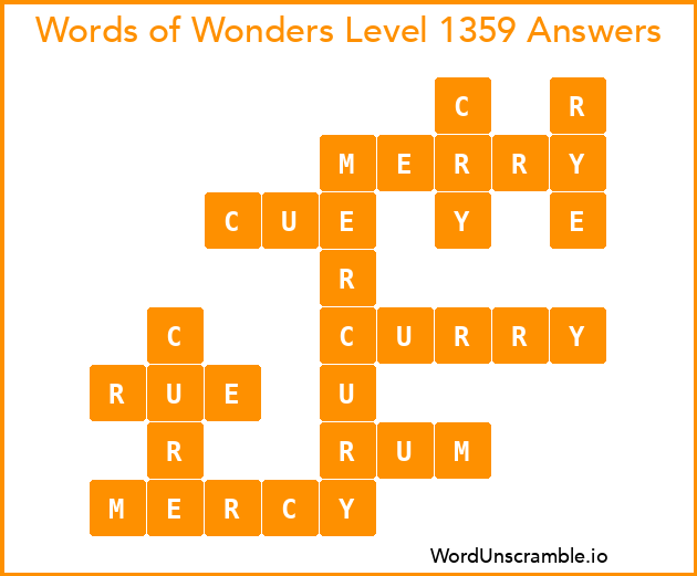 Words of Wonders Level 1359 Answers