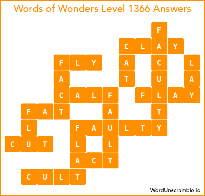 Words of Wonders Level 1366 Answers