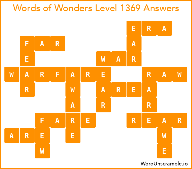Words of Wonders Level 1369 Answers