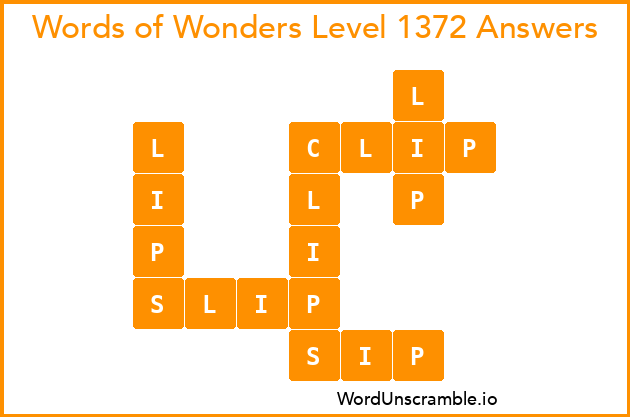 Words of Wonders Level 1372 Answers