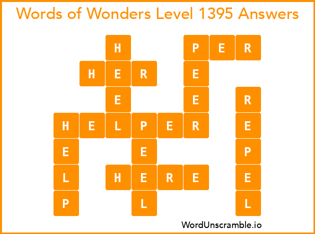 Words of Wonders Level 1395 Answers