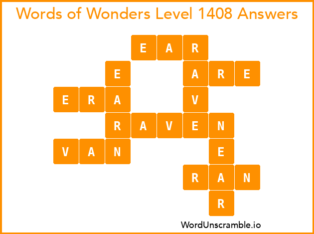 Words of Wonders Level 1408 Answers