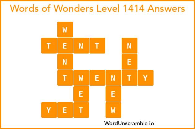 Words of Wonders Level 1414 Answers