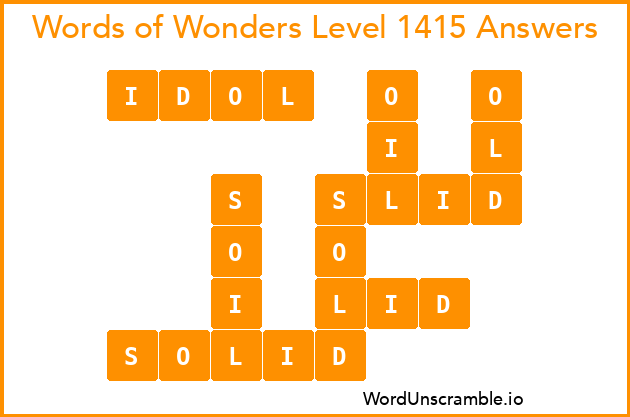Words of Wonders Level 1415 Answers