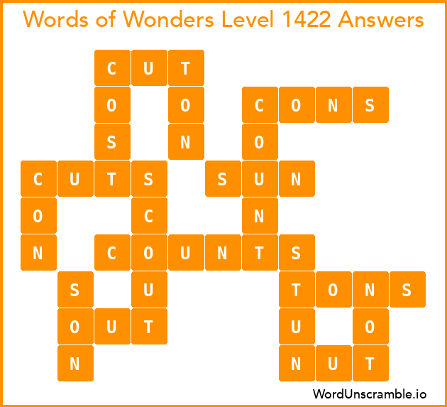 Words of Wonders Level 1422 Answers