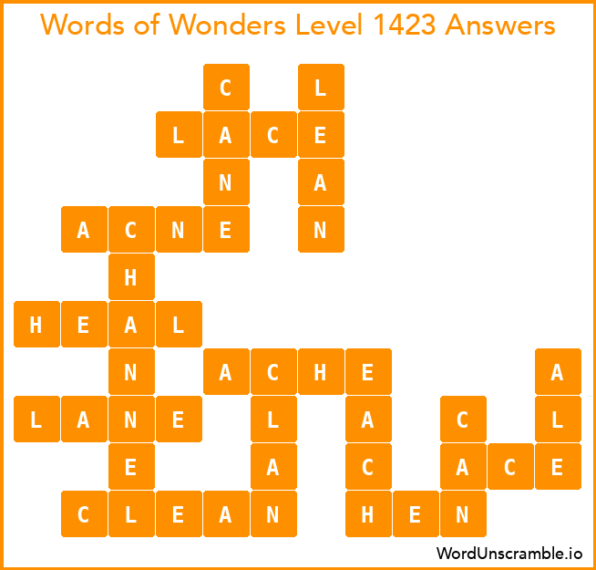 Words of Wonders Level 1423 Answers