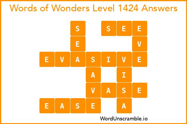 Words of Wonders Level 1424 Answers