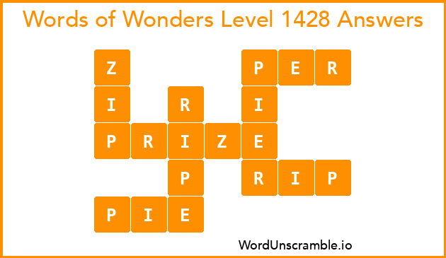 Words of Wonders Level 1428 Answers