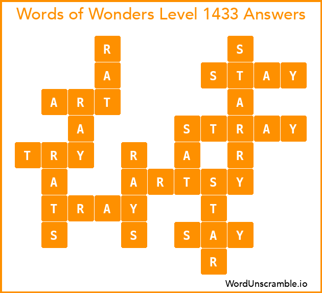 Words of Wonders Level 1433 Answers